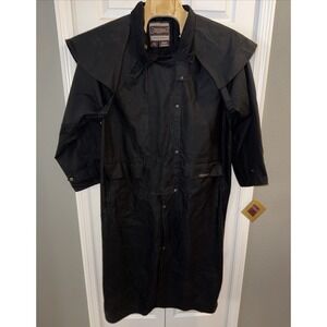 Driza Bone - Aussie Outback Men's Black Long Riding Jacket Duster Coat Size XL